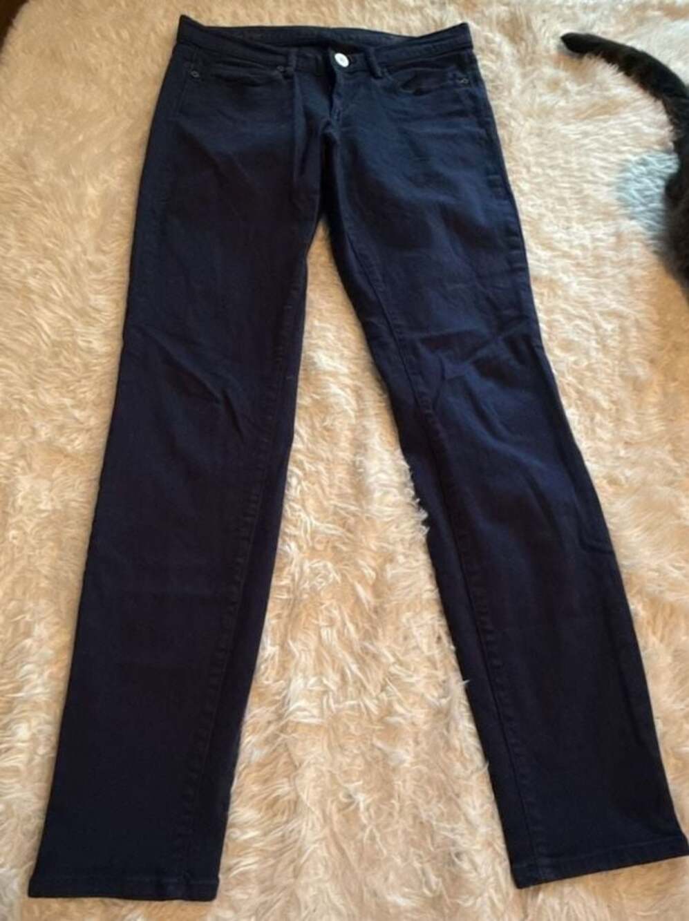 Lilly Pulitzer South Ocean Skinny Mid-Rise Pants in Navy Blue